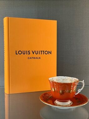 Aynsley Fine English Bone China Tea Cup in Pumpkin Spice.